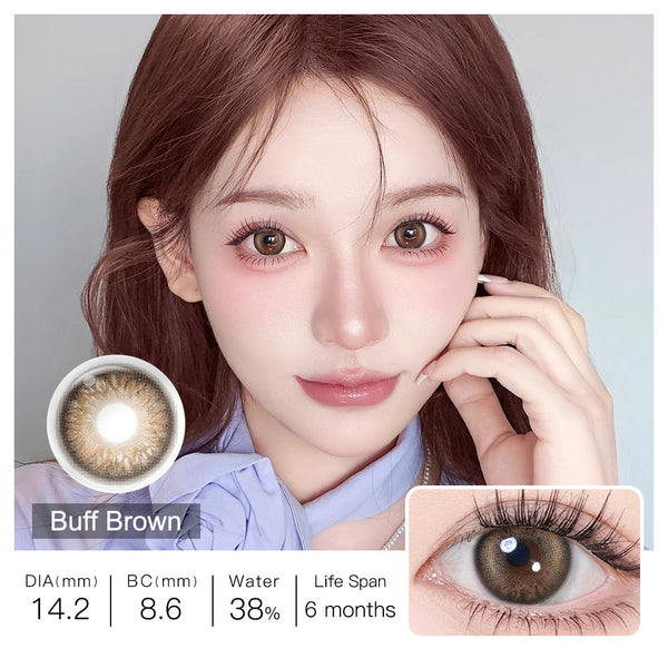 BLUSH GIRL Buff Brown Colored Contacts - Image 4 | カラーコンタクト | FreshGo