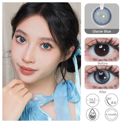 BLUSH GIRL Glacier Blue Colored Contacts - Image 4 | カラーコンタクト | FreshGo