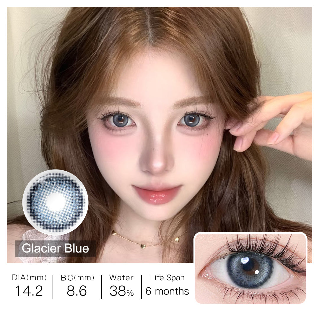 BLUSH GIRL Glacier Blue Colored Contacts - Image 2 | カラーコンタクト | FreshGo