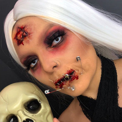 ハロウィン用白コンタクト